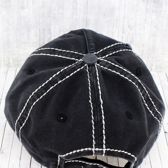 Embroidered Cross Hat - Picture 2 of 2